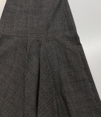 BALENCIAGA アシンメトリスカート グレンチェック 518170 レディース SIZE 38 バレンシアガ