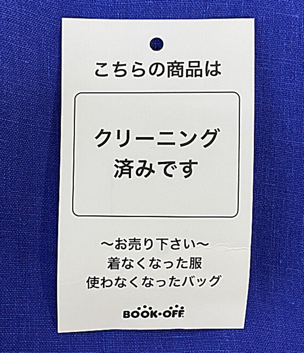 le glazik リネンノースリーブワンピース ブルー LG-G0019 レディース SIZE 36 ルグラジック