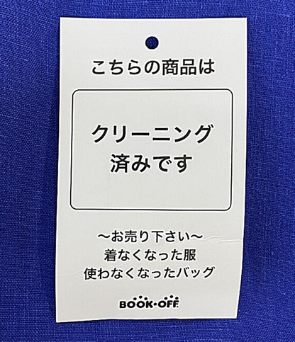 le glazik リネンノースリーブワンピース ブルー LG-G0019 レディース SIZE 36 ルグラジック