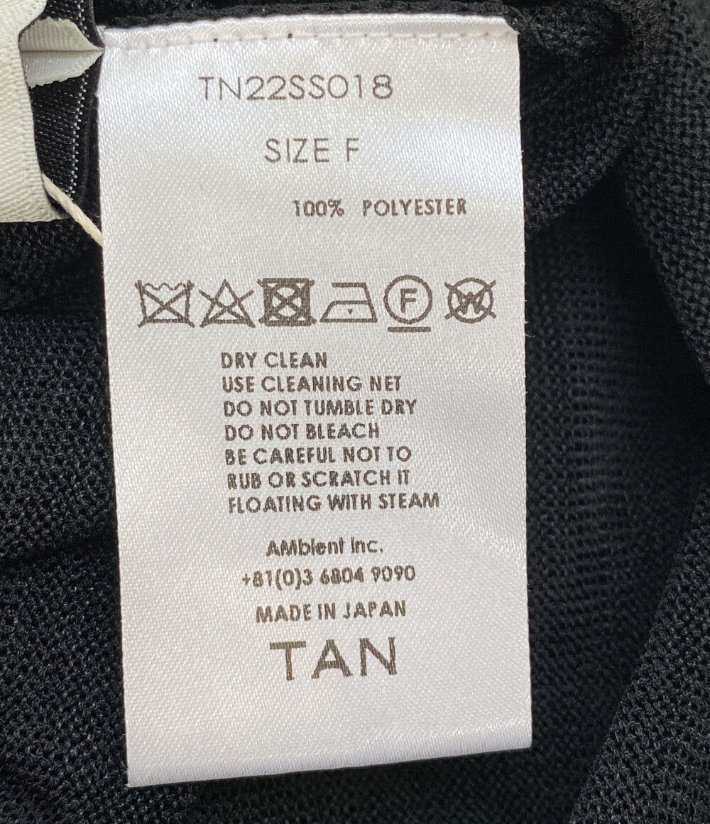TAN ストライプジャガードドレス レイヤード TN22SS018 レディース SIZE F タン