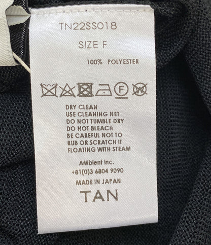 TAN ストライプジャガードドレス レイヤード TN22SS018 レディース SIZE F タン