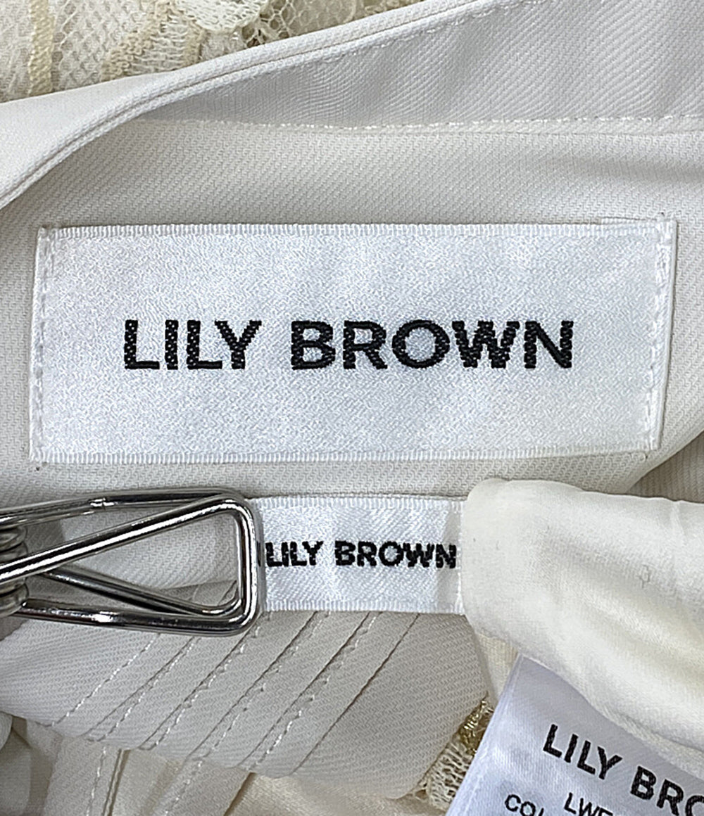 LILY BROWN リリー ブラウン LWFT222014 レース切替セットアップ レディース SIZE F
