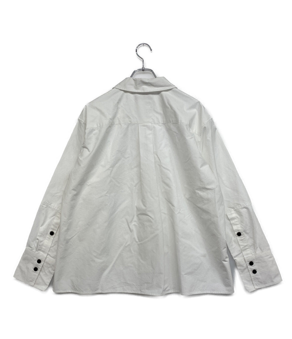 CABaN コットンウェザーシャツ ホワイト 59-01-41-01001 レディース SIZE M キャバン