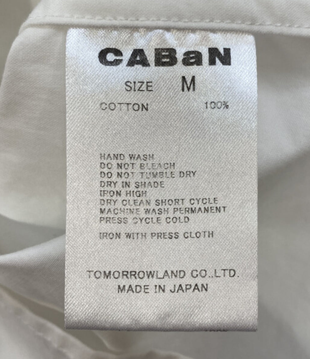 CABaN コットンウェザーシャツ ホワイト 59-01-41-01001 レディース SIZE M キャバン