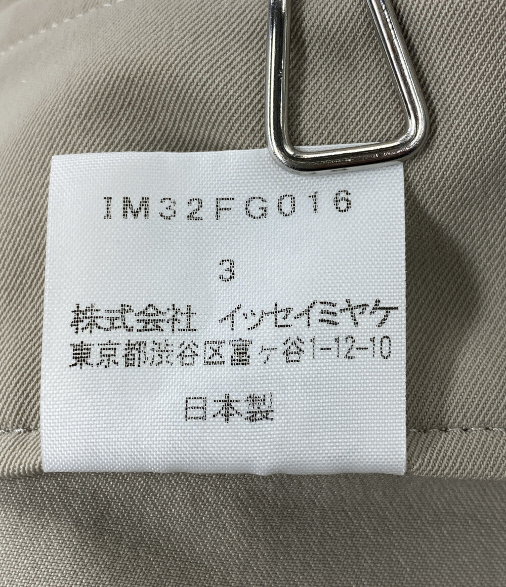 ISSEY MIYAKE ラップスカート ベージュ IM32FG016 レディース SIZE 3 イッセイミヤケ