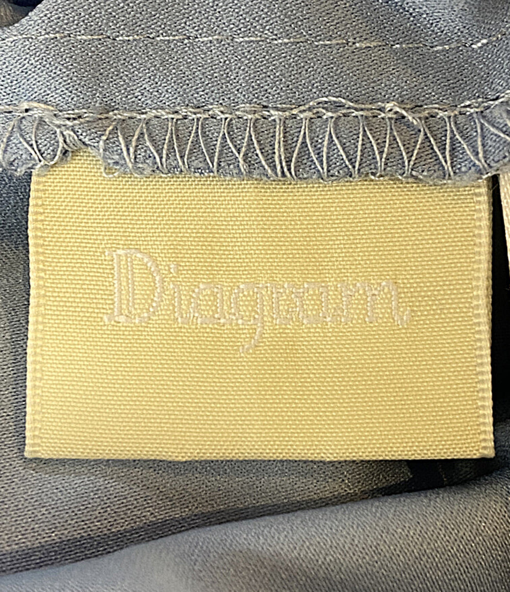 Diagram GRACE CONTINENTAL 半袖ワンピース 03222 35186-00 レース ブルー レディース SIZE 36 ダイアグラム