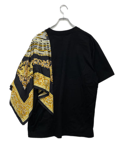 JUNYA WATANABE 半袖Ｔシャツ シルクスカーフ切替 STRIKE BACK JO-T004 メンズ SIZE M ジュンヤワタナベマン