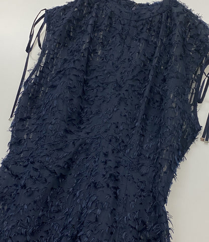 美品 FRAY I.D ノースリーブワンピース FWFO252011 ネイビー インナー付き レディース SIZE 1 フレイアイディー