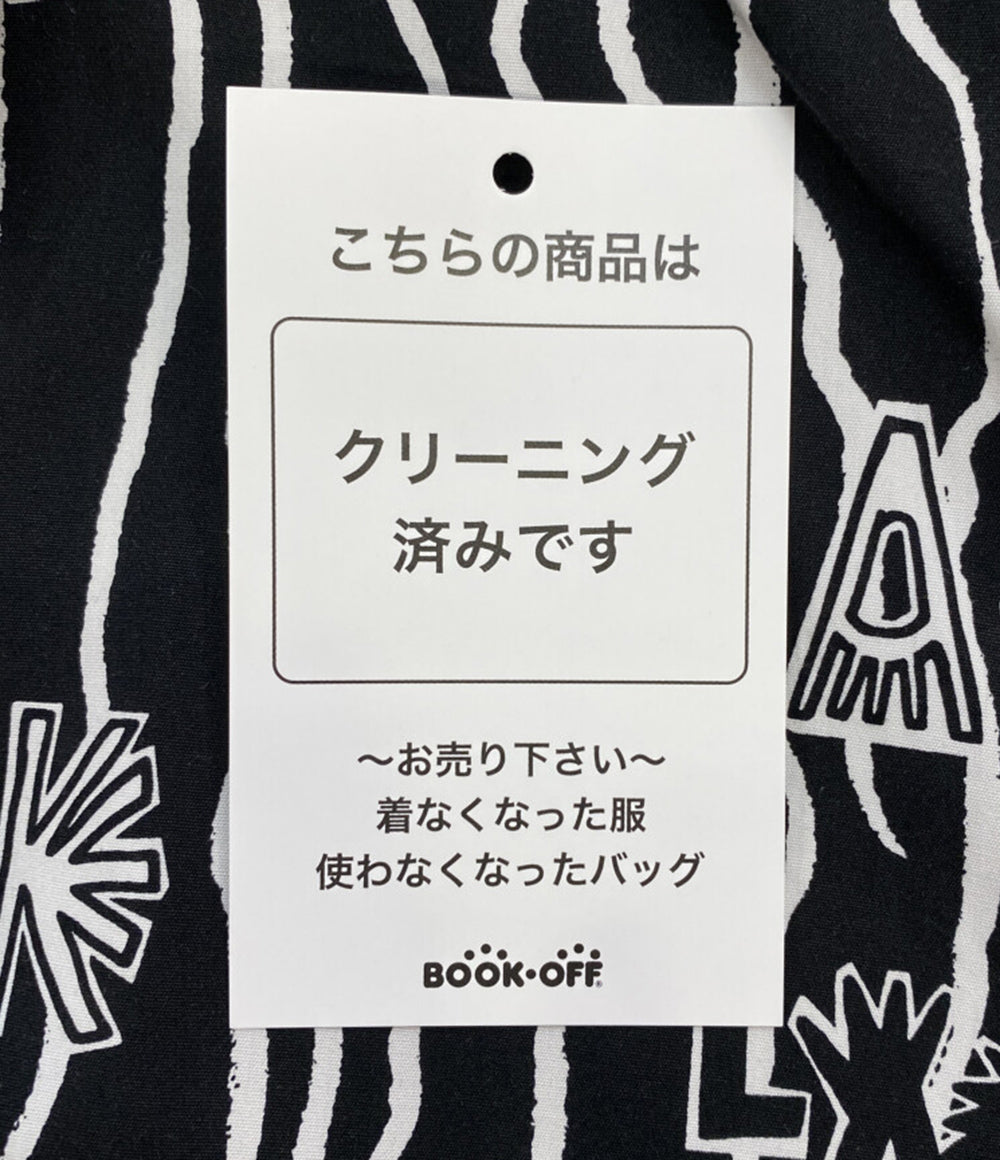 COMME des GARCONS 長袖シャツ BLACK総柄 袖切替 1P-B007 メンズ SIZE L コムデギャルソンガール