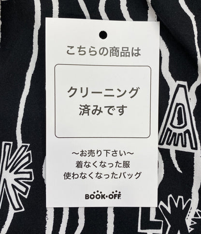 COMME des GARCONS 長袖シャツ BLACK総柄 袖切替 1P-B007 メンズ SIZE L コムデギャルソンガール
