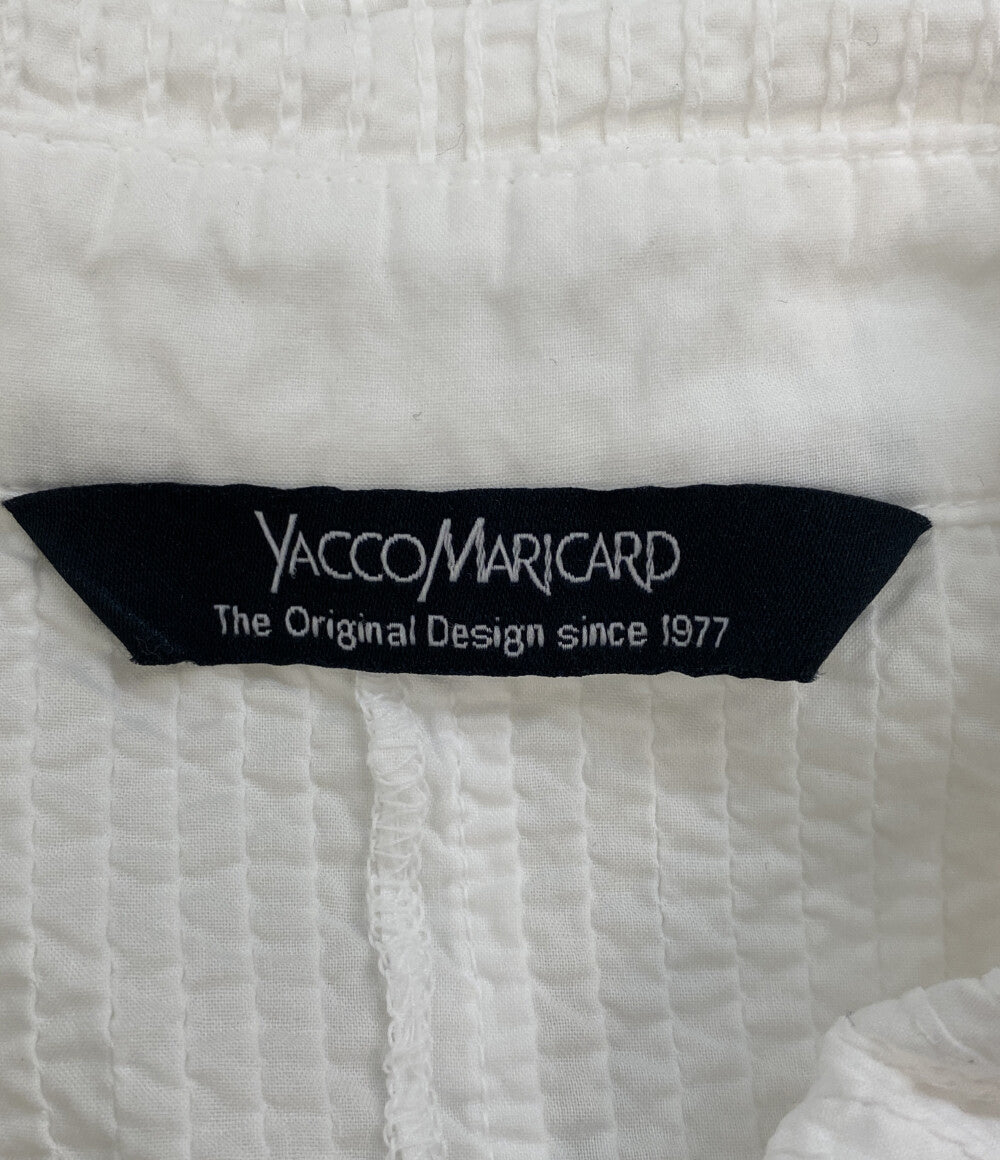 美品 YACCOMARICARD 長袖シャツ 1023618-22 ホワイト レディース SIZE 1 ヤッコマリカルド