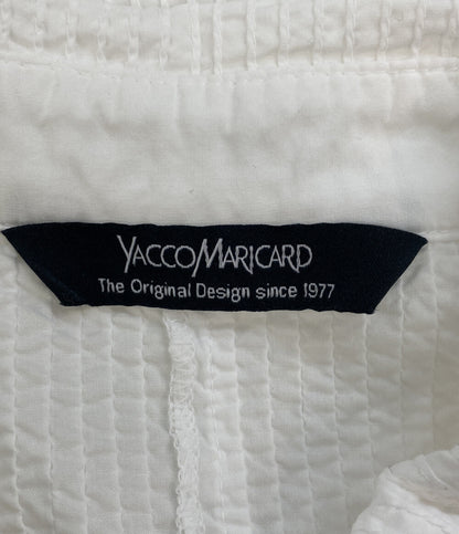 美品 YACCOMARICARD 長袖シャツ 1023618-22 ホワイト レディース SIZE 1 ヤッコマリカルド