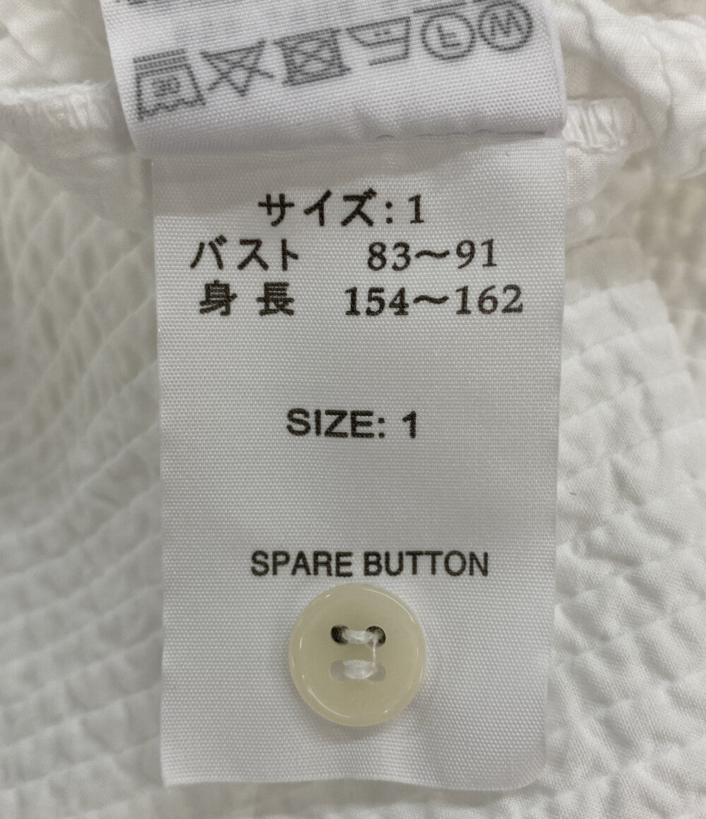 美品 YACCOMARICARD 長袖シャツ 1023618-22 ホワイト レディース SIZE 1 ヤッコマリカルド