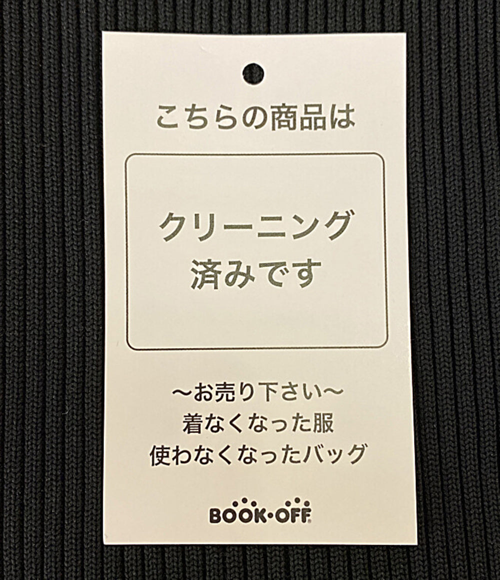 CELFORD ノースリーブ襟付ガーメントワンピース ブラック×ホワイト レディース SIZE 38 セルフォード