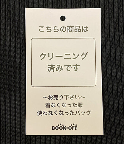 CELFORD ノースリーブ襟付ガーメントワンピース ブラック×ホワイト レディース SIZE 38 セルフォード