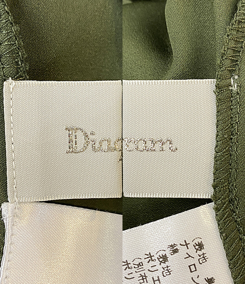 Diagram GRACE CONTINENTAL 長袖ワンピース 03204 35084-01 オリーブ レース レディース SIZE 36 ダイアグラム