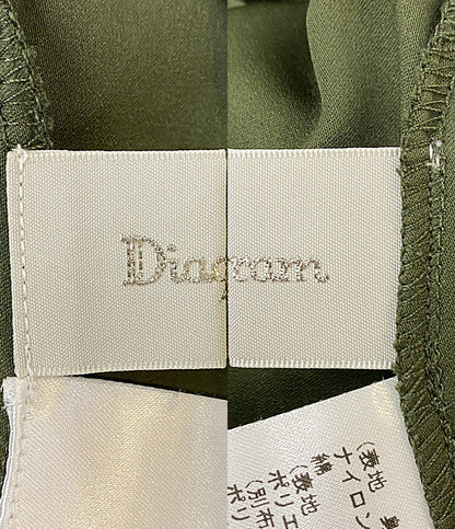 Diagram GRACE CONTINENTAL 長袖ワンピース 03204 35084-01 オリーブ レース レディース SIZE 36 ダイアグラム