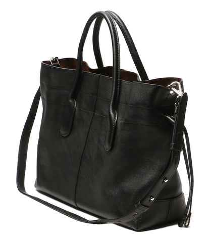 TOD'S トートバッグ Di bag ドローストリング レザー ブラック レディース トッズ
