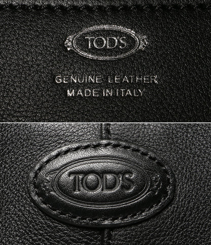 TOD'S トートバッグ Di bag ドローストリング レザー ブラック レディース トッズ