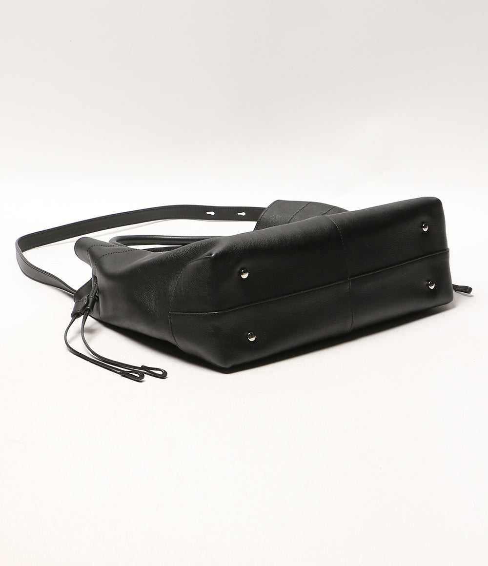 TOD'S トートバッグ Di bag ドローストリング レザー ブラック