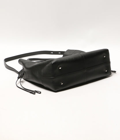 TOD'S トートバッグ Di bag ドローストリング レザー ブラック レディース トッズ