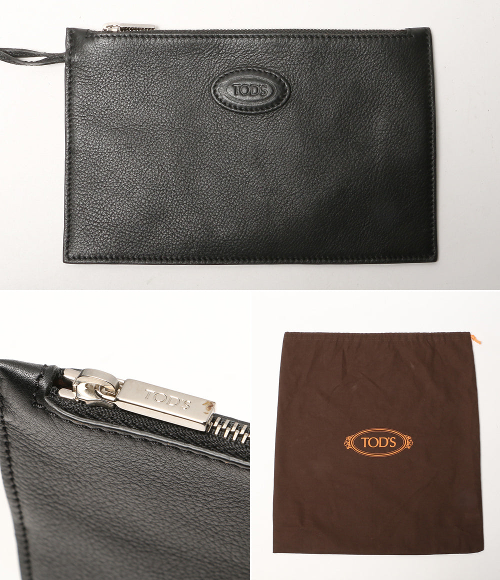 TOD'S トートバッグ Di bag ドローストリング レザー ブラック レディース トッズ