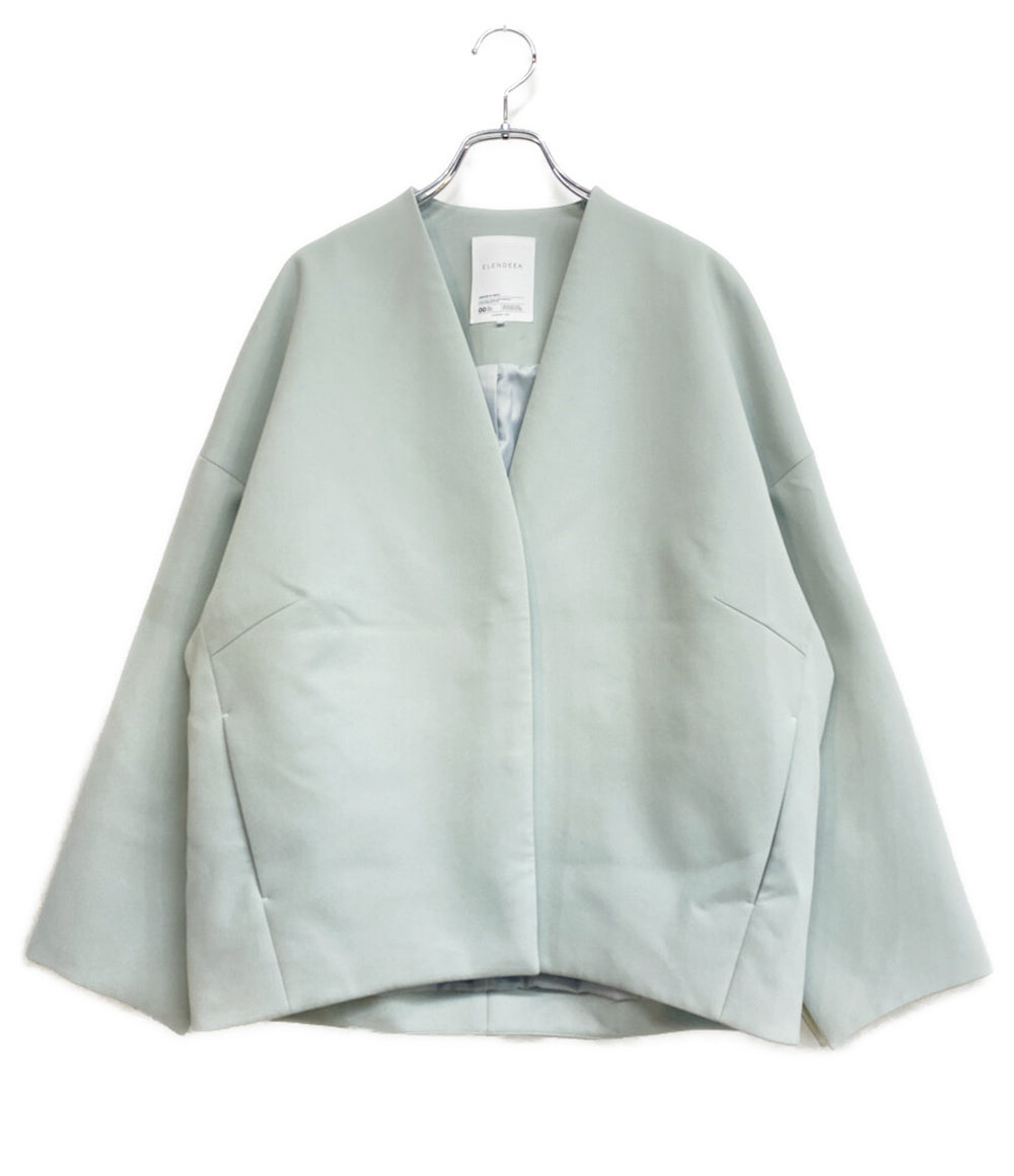 ELENDEEK エレンディーク ノーカラージャケット FORM SHORT CT 26ss 5126-20010301 レディース SIZE F