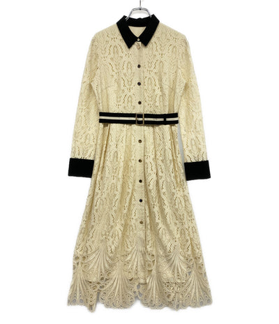 Diagram GRACE CONTINENTAL 長袖ワンピース 03204 35084-00 クリ-ムレース レディース SIZE 36 ダイアグラム
