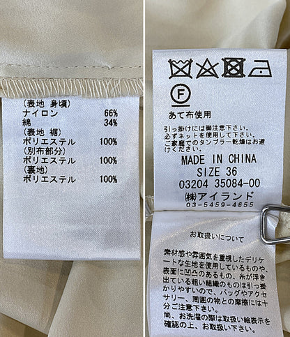 Diagram GRACE CONTINENTAL 長袖ワンピース 03204 35084-00 クリ-ムレース レディース SIZE 36 ダイアグラム