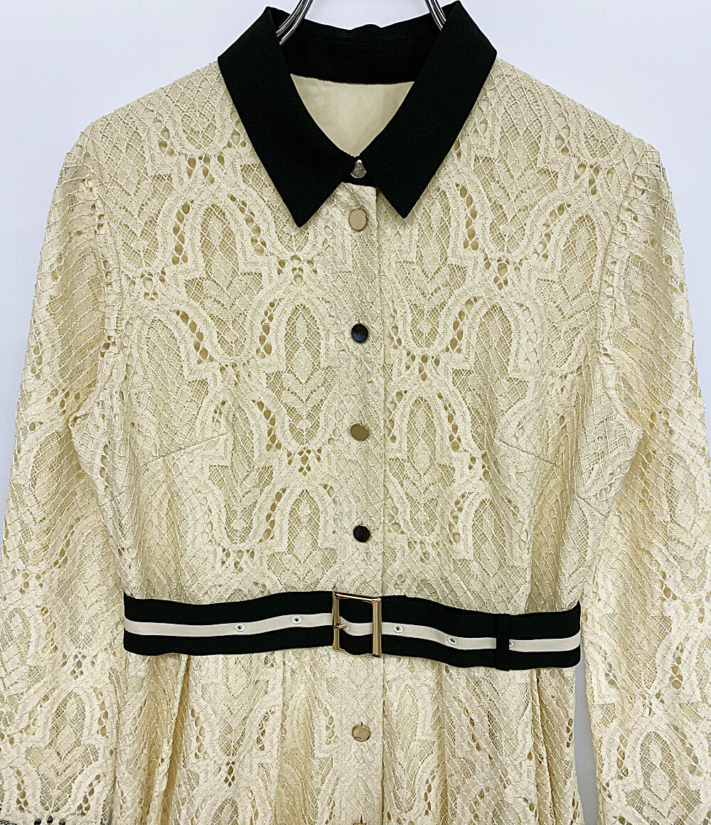 Diagram GRACE CONTINENTAL 長袖ワンピース 03204 35084-00 クリ-ムレース レディース SIZE 36 ダイアグラム