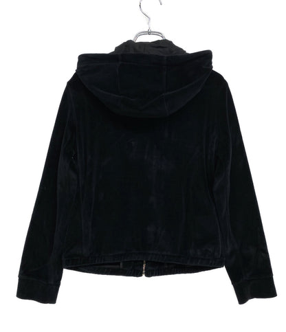 PRADA パーカー 16AW ベロア ショートパーカー ブラック レディース SIZE XS プラダ