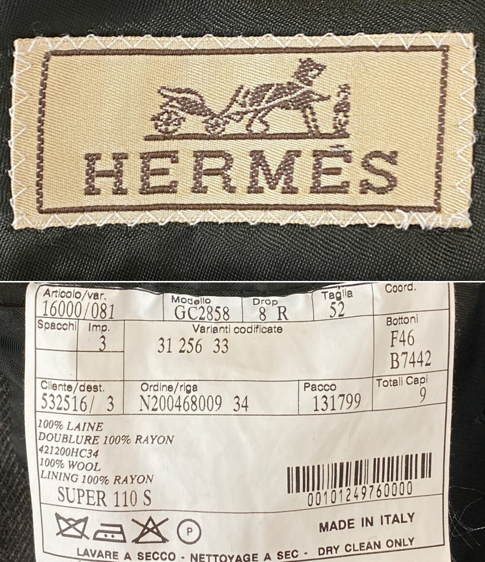 HERMES GC2858 チェスターコート メンズ SIZE 52 エルメス