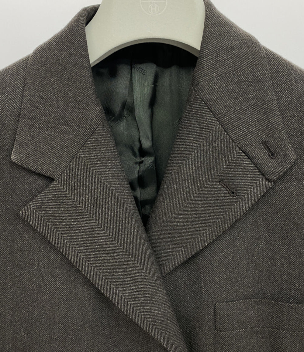 HERMES GC2858 チェスターコート メンズ SIZE 52 エルメス