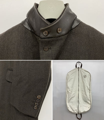 HERMES GC2858 チェスターコート メンズ SIZE 52 エルメス