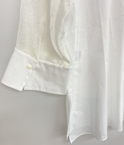 美品 L'EQUIPE シアードッキング半袖シャツ 26ss ホワイト レディース SIZE 38 レキップ