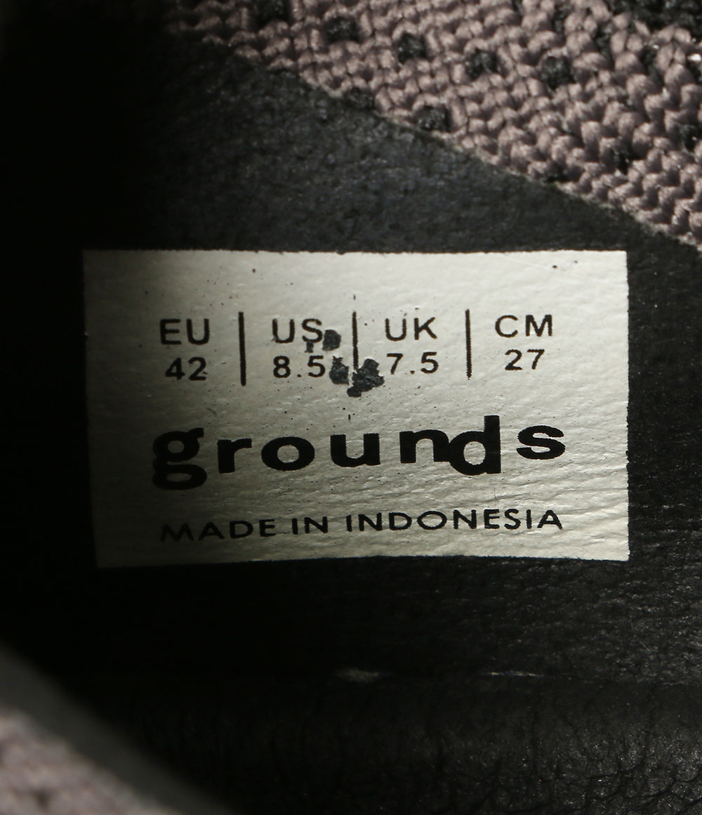 GROUNDS グラウンズ スニーカー ブラック メンズ SIZE 27cm