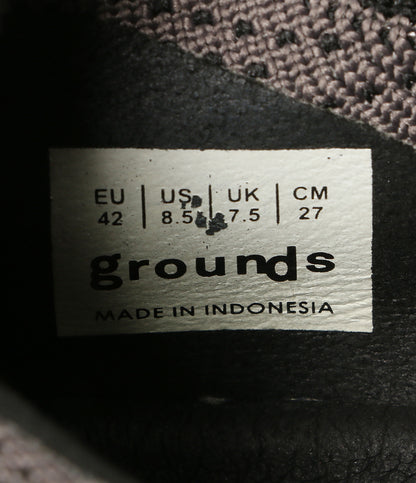 GROUNDS グラウンズ スニーカー ブラック メンズ SIZE 27cm