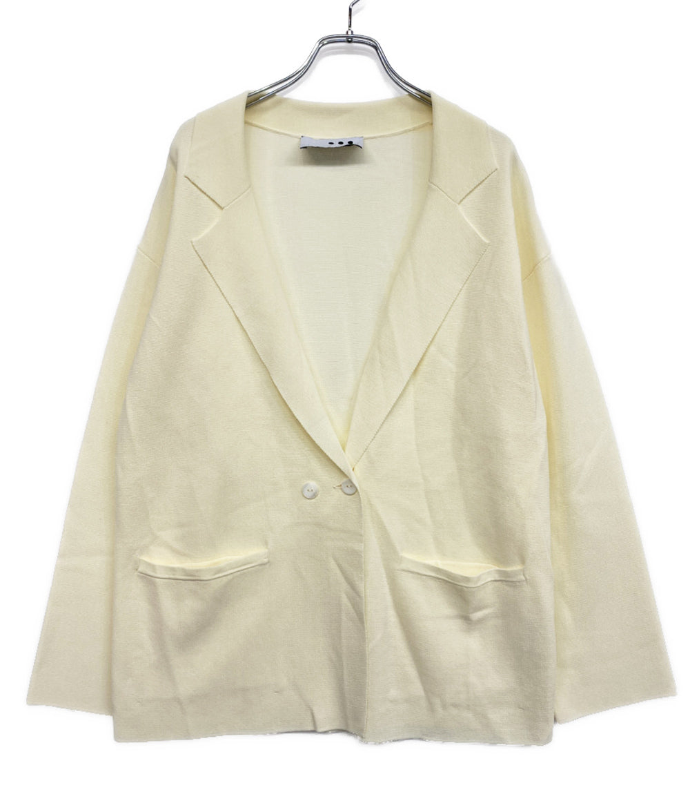 美品 Three dots ニットアウタージャケット JK701Y レディース SIZE S スリードッツ