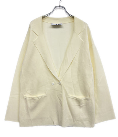 美品 Three dots ニットアウタージャケット JK701Y レディース SIZE S スリードッツ