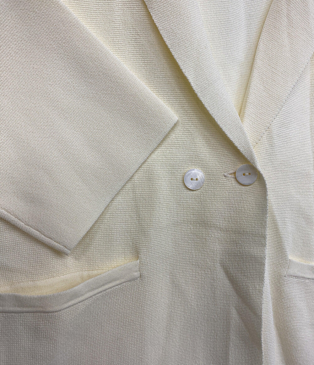 美品 Three dots ニットアウタージャケット JK701Y レディース SIZE S スリードッツ