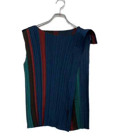 ISSEY MIYAKE ノースリーブブラウス キャミソール プリーツ IM84FJ608 レディース SIZE 2 イッセイミヤケ