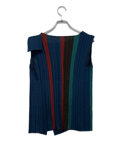 ISSEY MIYAKE ノースリーブブラウス キャミソール プリーツ IM84FJ608 レディース SIZE 2 イッセイミヤケ