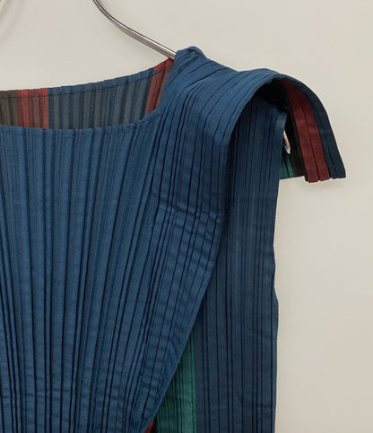 ISSEY MIYAKE ノースリーブブラウス キャミソール プリーツ IM84FJ608 レディース SIZE 2 イッセイミヤケ