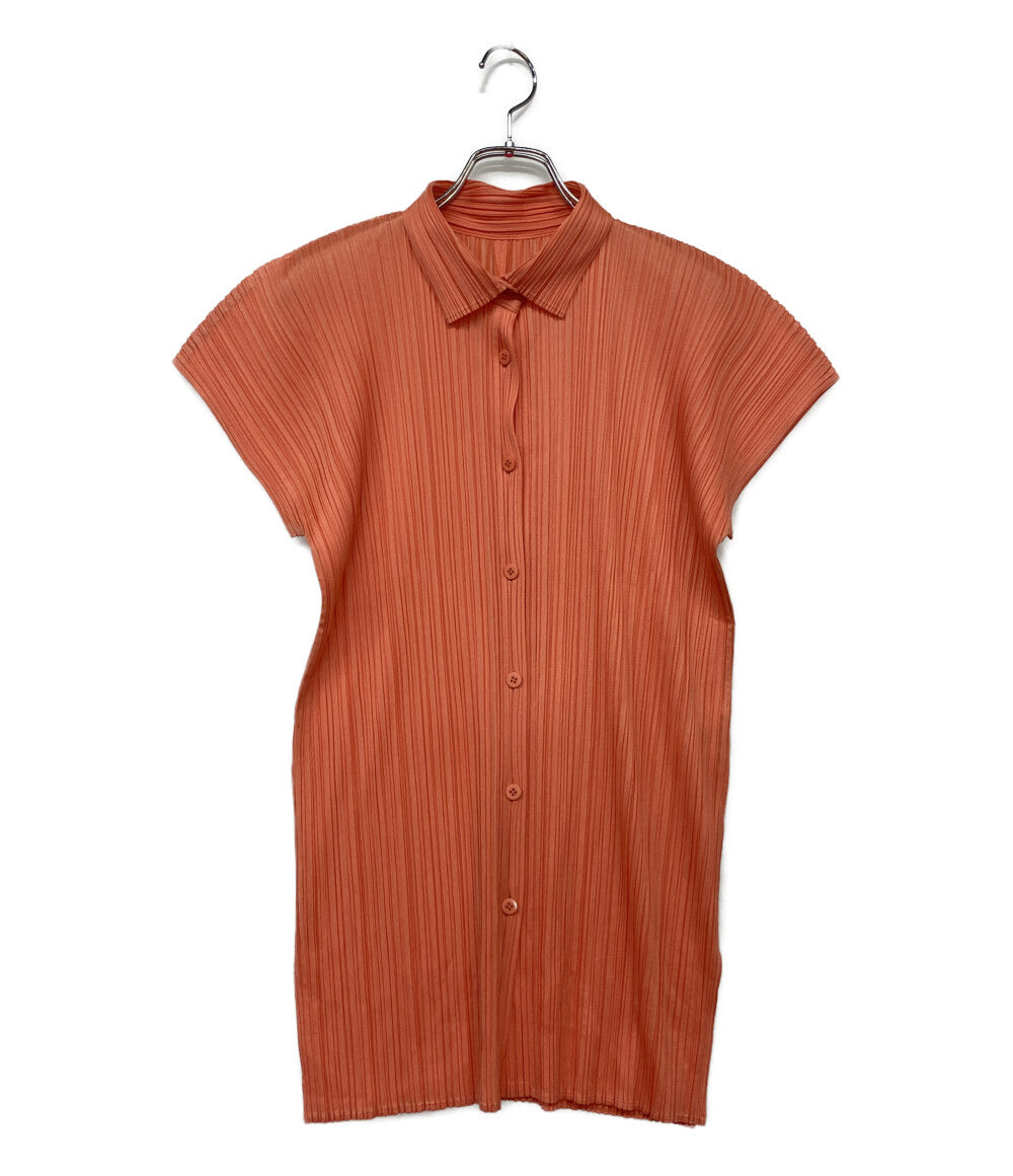 PLEATS PLEASE 半袖シャツ コーラル PP51JJ153 レディース SIZE 3 プリーツプリーズ