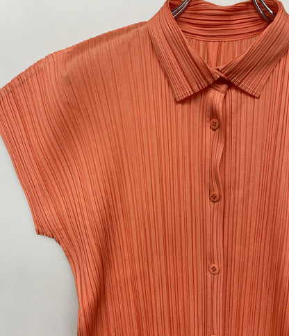 PLEATS PLEASE 半袖シャツ コーラル PP51JJ153 レディース SIZE 3 プリーツプリーズ