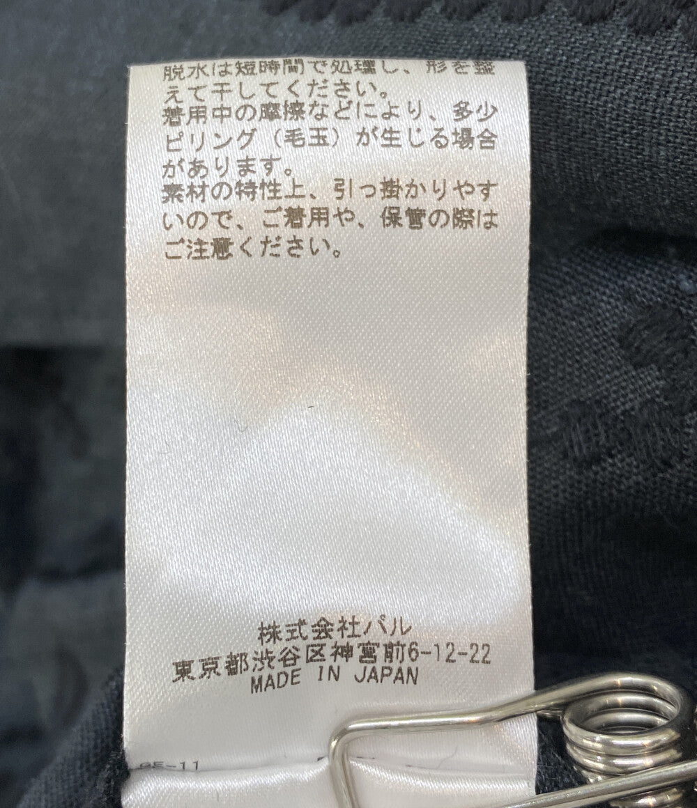 BEARDSLEY ノースリーブワンピース ジャンパースカート リネン100 ネイビー レディース SIZE - ビアズリー