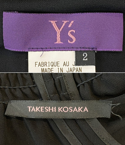 TAKESHI KOSAKA by Y's Pink Label タケシコウサカバイワイズピンクレーベル 長袖ワンピース レディース SIZE 2
