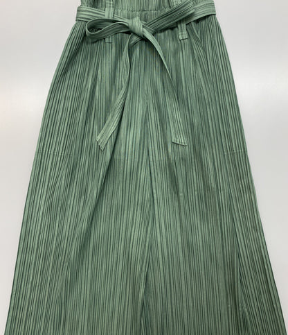 PLEATS PLEASE プリーツパンツ ベルト付 PP81-JF414 レディース SIZE 2 プリーツプリーズ