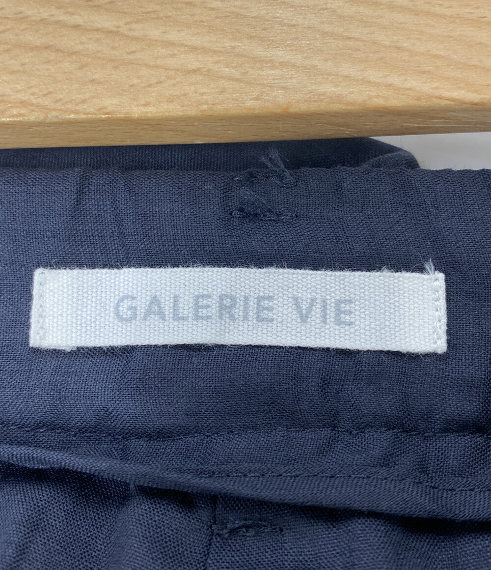 GALERIE VIE エアリークレープ ツータックパンツ 26SS 23-04-51-04131 レディース SIZE 34 ギャルリーヴィー