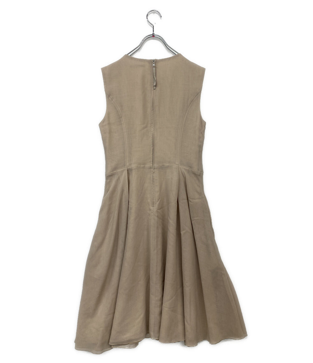 foxey ノースリーブワンピース ベージュ 36787 レディース SIZE 42 フォクシー